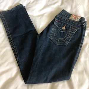 True Religion Billy Dark Blue Straight Leg Jeans